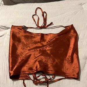 Satin Crop Top